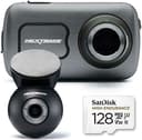 Nextbase 622GW Dash Cam anteriore e posteriore fotocamera con scheda SD classe 10 U3 128gb - Full 4K/30fps UHD in auto registrazione- WIFI Bluetooth GPS -Super Slow Motion 120fps- Alexa Built-in - 1