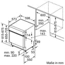 Siemens SN57TS00CE, Stiftung Warentest Testsieger*, iQ700, Geschirrspüler Teilintegriert, Home Connect, Spülmaschine Made in Germany, Besteckschublade, Zeolith Trocknung, varioSpeed, glassZone - 5