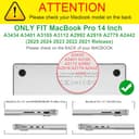 Fintie Hülle Kompatibel mit MacBook Pro 14 Zoll M5 M4 M3 M2 M1 Pro/Max (2025-2021) A3434 A3112 A3401 A3185 A2992 A2918 A2779 A2442, Schutzhülle Kompatibel mit MacBook Pro 14 Zoll, Schwarz(Matt) - 2