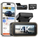 70mai A810 Lite Dash Cam Auto 4K +1080P, 5GHz WiFi, Doppia Telecamera per Auto con GPS, Support 4G LTE, HDR, Visione Notturna, Parcheggio 24/7, Sensore G, Registrazione in Loop, F1.55, Scheda da 64 GB - 1
