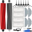 EATBALE Replacement Parts for Roborock S8/S8+/S8 Pro Ultra Robotic Vacuum Cleaners Dual Main Roller Brushes Side Brush HEPA Filter Mop Pads Attachment Accessories Kit Mopping Cloth Spare Kit - 1