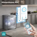 Midea Geschirrspüler 60cm Freistehend, SF 3.60N PRO Spülmaschine mit WLAN, 14 Maßgedecke, Geschirrspüler Unterbaufähig, 5 Programme, Höhenverstellbarer Oberkorb, 47 dB, Inox - 6