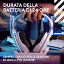Logitech G Astro A50, cuffia con microfono gaming wireless LIGHTSPEED + base (Gen 5), PRO-G GRAPHENE, passaggio fra 3 sistemi, USB-C per Xbox, PS5, PC/Mac,Nintendo Switch, Switch 2, Bluetooth - Bianco - 8