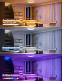 Lepro AI Smart Ceiling Light 24W, 1800LM, RGB & Tunable White, Music Sync, Voice Control, IP44 Waterproof for Bathroom, Bedroom, Living Room, Ø29cm, Works with Alexa & Google Assistant - 8