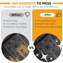 180 Stück Backpapier für Heißluftfritteuse Cosori 10l, Airfryer Backpapier Heißluftfritteuse für Cosori Dual Blaze Twinfry 10l, Air Fryer Paper Airfryer Zubehör - 3