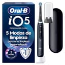 Oral-B iO 5 Cepillo De Dientes Eléctrico Negro Con 1 Cabezal Y 1 Estuche De Viaje, 5 Modos De Cepillado Con Blanqueamiento Dental, Sensor De Presión y Temporizador, Diseñado Por Braun - 1