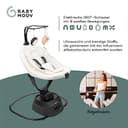 Babymoov Babyschaukel Swoon Evolution Curl White - elektrische Babywippe mit 8 Schaukelbewegungen, 360° rotierbarer Sitz, 12 Melodien - 3