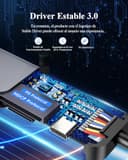 LENTION Hub USB C HDMI 4K@60Hz, PD 100W, Lector de Tarjetas SD/TF, USB 3.0 & 2.0, Adaptador USB C 7 en 1 para MacBook Pro 2025-2016, Nuevo Mac Air, Surface, iPhone 17 Plus Pro MAX y Más (Gris) - 6