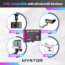 Mystor Tarjeta de memoria micro SD para Nextbase 522GW, 322GW, 422GW, 622GW, IQ 1K, 2K, 4K Nextbase Tarjeta MicroSD Dash Cam Tarjetas de memoria Micro SD Dash Cam, Video Speed V30, UHS-1 U3 (64GB - 3