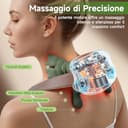 Massaggiatore Cervicale 4D a Mano Bionica, Massaggiatore Schiena e Collo Elettrico con 3 Livelli di Intensità e 2 di Calore, Massaggio Profondo per Muscoli Tesi, Allevia Dolori e Affaticamento (Verde) - 4