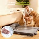 Cuccia Ortopedica per Cani con Cuscino Rimovibile, Lettino Lavabile Memory Foam a Forma Cassetta Uova, Impermeabile Letto per Supporto Testa e Articolazioni, Cuccia cane Interno con Base Antiscivolo - 4