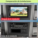 Hexinex 2 DIN Radio Coche Universal con Pantalla Táctil 7 Pulgadas, con CarPlay/AndroidAuto/Mirror Link, Admite Carga Type-C/USB/Micrófono/FM/EQ/WiFi/GPS/Bluetooth/USB/SWC y Cámara Trasera - 2