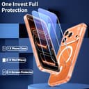 Yohii 3 in 1 Magnetica Cover per iPhone 17 Pro con 2 Pezzi Vetro Temperato [Protezione Fotocamera] Compatibile con Mag-Safe, Custodia Antiurto di Livello Militare, Trasparente - 3