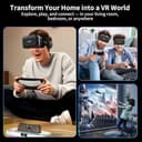XWP Visore Realtà Virtuale 3D Per Smartphone, Occhiali VR Con Cuffie, Lenti HD Anti Luce Blu, Compatibile con iPhone & Android (4,7–6,8"), Esperienza Di Gioco&Film, Regalo Festivo Per Amici E Famiglia - 4