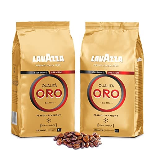 LAVAZZA - Espresso Qualità Oro - Café Grain - Selezione Premium - 100% Arabica - Italiano - Intensità 5 - 2 confezioni da 1 kg