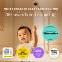 Nanit Pro Babyphone mit Kamera, Bodenständer - Baby Kamera mit 1080p Video & Audio, Schlaftrainer, WLAN, iOS/Android - Weiß - 5