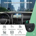 Telecamera Retromarcia WiFi 5G – HD 720p, Visione Notturna, Grandangolo 170°, Impermeabile IP68, Compatibile Android/iOS, Connessione Senza Fili Smartphone, Mini Telecamera Auto - 2