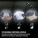 Haier X Series 9 HD90-CQ387U1-UK Wifi Connected 9Kg Heat Pump Tumble Dryer - White - A++ Rated - 8