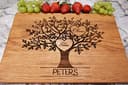 Algis Crafts | Personalized Handmade Cutting Board - HEARTS IN TREE | Anniversary Gifts for Couple | Laser Engraved Chopping Board | Personalised Home Gifts | Wooden Chopping Boards | Wedding Gifts - 2