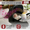 ICODI Baby Rocker Harmony – Mecedora Automática para Hamaca Bebé con Bluetooth, Balancín Bebé Universal para Cochecito y Cuna con Sonidos Relajantes, Recargable USB-C 1200mAh, Balanceo Ajustable - 6