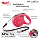 Croci C5055147 Guinzaglio Flexi New Classic Cord, Rosso - 3