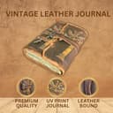 Urban Leather Albero Della Vita, Stampa A Cuore Diario In Pelle Con Chiave, Vintage Quaderno Con Pagine Non Foderate E Bordi Frastagliati, Fatto A Mano Regalo Per Uomo E Donna - 4