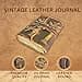 URBAN LEATHER Diario De Cuero Vintage Con Diseño De Árbol De La Vida, Con Páginas De Papel Sin Rayas, Regalo Para Hombres Y Mujeres, Cuaderno De Escritura Impreso - 4