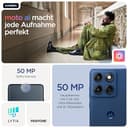 Motorola Edge 60 Smartphone (Robustes 6,67“-pOLED-Display mit Gorilla Glass 7i, 50-MP-Moto-AI-Kamera, 12/512 GB, 5100 mAh, widerstandsfähig, wassergeschützt) Pantone Gibraltar Sea inkl. Handyhalter - 3