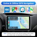 Android 12 Autoradio mit Navi 10.1 Zoll Bildschirm Eingebaut DAB+ Android Auto & Wireless Carplay Doppel Din Radio Auto Radio Touch Display mit Bluetooth 8 Core 2G+32G Rom WiFi 4G GPS AM/FM RDS 2din - 8