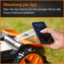 WORX Landroid Vision M600 Mähroboter WR206E - für Gärten bis 600qm - mit WLAN & Bluetooth - Mähroboter ohne Begrenzungskabel - aktive Hindernisvermeidung - APP Steuerung - Multizonen Management - 6
