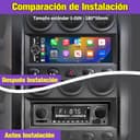 AWESAFE Radio de Coche 1 DIN Universal con Carplay y Android Auto Inalámbrico, Autoradio 1 DIN con Pantalla Táctil de 6.36 Pulgadas y Cámara Trasera, Soporta Bluetooth/Mandos Volante/FM/Double USB - 2
