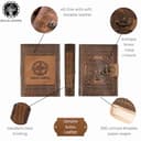 DreamKeeper Diario in Pelle Fatto a Mano – Agenda, Quaderno con Disegno Celtico - Carta Khadda Naturale in Cotone Riciclato – Ottima Idea Regalo - 2