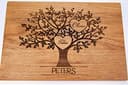 Algis Crafts | Personalized Handmade Cutting Board - HEARTS IN TREE | Anniversary Gifts for Couple | Laser Engraved Chopping Board | Personalised Home Gifts | Wooden Chopping Boards | Wedding Gifts - 3