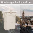 LARKSON Rucksack Damen Herren Beige - No 4 - Rolltop Backpack mit Laptopfach Uni, Arbeit & Fahrrad - Großer Reiserucksack - Wasserabweisend - 9