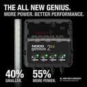 NOCO GENIUS2X4: 8A 4-Bank Smart Battery Charger (2A/Bank) - 6V/12V Automatic Maintainer, Trickle Charger & Desulfator with Overcharge Protection & Temperature Compensation – For Lead-Acid & Lithium - 6