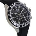 Lorenz Chrono 26175MM Herren Chronograph Armbanduhr Kautschuk Taucher 100 Meter Uhr, Schwarz, Modern - 2