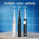 Oral-B iO Series 2 Rechargeable Electric Powered Toothbrush Starter Kit, Night Black with 2 Brush Heads - Automatic Pressure Sensor to Protect Gums - 3 Modes - 2 Min Timer - 9