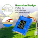 18.5V 4000mAh Ersatz Li-ion Akku für Husqvarna Automower 310, 315, 420, 430X, 440, 450X, für Gardena Sileno R100Li, R130Li, R160Li, Rasenmäherroboter Akku für 584 82 28-01, 589 58 62-01 - 4