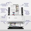 Epson WorkForce DS-410 Dokumentenscanner (Scanner, DIN A4, beidseitiges Scannen in einem Durchgang, 600dpi, USB 2.0) - 2