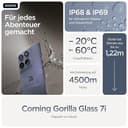 Motorola Edge 60 Fusion Smartphone (Robustes 6,67“-pOLED-Display Dank Corning Gorilla Glass 7i, widerstandsfähig, 50-MP-Kamera + Moto-AI, 8/256 GB, 5100 mAh) Pantone Slipstream + Handyhalterung - 5