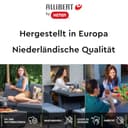 Allibert California 3-Sitzer Gartensofa Anthrazit – Lounge-Sofa in Rattan-Optik für Garten, Terrasse & Balkon – Wetterfestes Outdoor Sofa inkl. bequemer Sitz- & Rückenkissen in Sand – 199 x 68 x 72 cm - 6