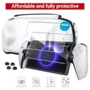 ivoler Tasche für PlayStation Portal Remote Player mit Ladefunktion, [2X Panzerglas] Stoßfeste Hard Shell Tragetasche, Schutzhülle & Zubehör-Set für PS Portal, Weiß - 2