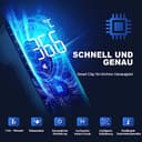 Viproud Fieberthermometer für Babys Kinder Erwachsene, Kontaktloses Stirnthermometer, Digitales Infrarot Thermometer mit sofortigen genauen Messwerten, Fieberalarm, LCD-Anzeige und 35 Speicherabruf - 4