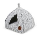 Petface Luxury Bamboo Plush Cat Igloo Bed, Cosy Pet Hideaway for Cats and Kittens, Includes Removable Cushion, 40D x 40W x 35H cm - 5