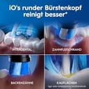 Oral-B iO Series 3 Plus Edition Elektrische Zahnbürste — Electric Toothbrush, Inkl. 3 Aufsteckbürsten, 3 Putzmodi für Zahnpflege — Designed by Braun, GUT GETESTET von STIFTUNG WARENTEST, Schwarz - 14