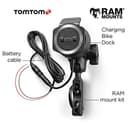 TomTom Motorcycle Sat Nav Rider 50, 4.3 Inch with Car Mount for TomTom Rider Motorcycle Navigation - 11