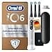 Oral-B iO Series 6 Plus Sensitive Edition Electric Toothbrush, Plus 3 Replacement Toothbrush Heads, 5 Cleaning Modes for Dental Care, Travel Case, Designed by Braun, Grey Opal - 1