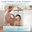 Midea Lavadora 8kg Carga Frontal 1950W, 1350 rpm con Motor Inverter - Lavadoras con 15 Programas y Tecnología Healthguard - Washing Machine Bajo Consumo, Lavado Rápido, Función Vapor y Modo Eco - 11