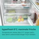 Siemens KG39NAIAU iQ500 Freistehende Kühl-Gefrier-Kombination, Gefrierbereich unten, 363 l, Total noFrost, hyperFresh, extrem leise, LED Beleuchtung, 203 x 60 cm, Gebürsteter Stahl AntiFingerprint - 7