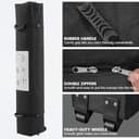 Yaheetech Pop-Up Gazebo 3x3 with 4 Removable Side Panels, Silver-costed Oxford Marquee Canopy w/Wheeled Bag & Sandbags, Metal Frame Shelter Tent for Outdoor Garden Party Camping, Dark Grey - 4